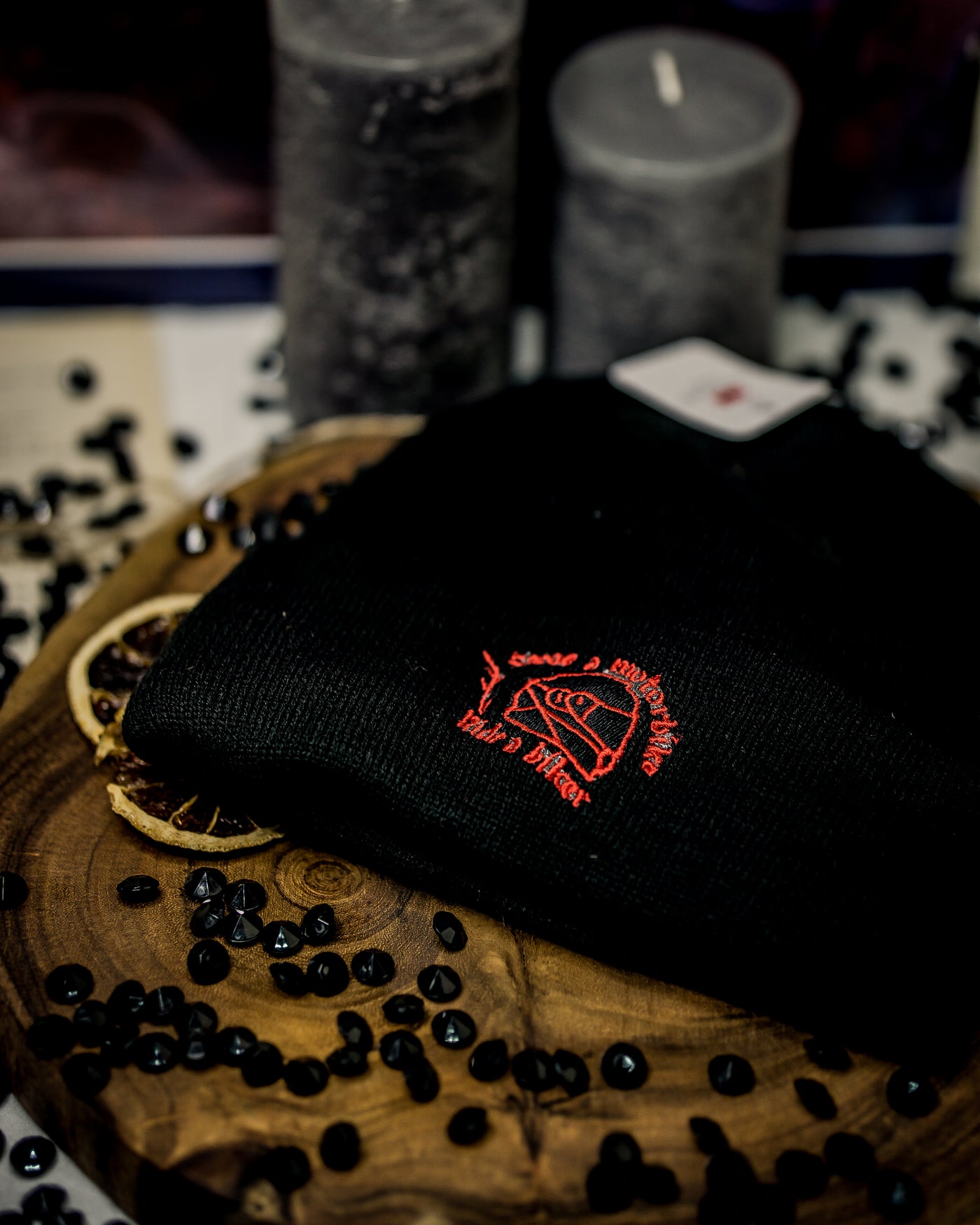 "Save A Motorbike, Ride A Biker" Beanie